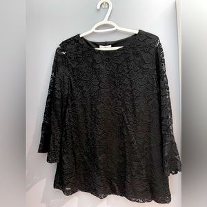 Black lace top